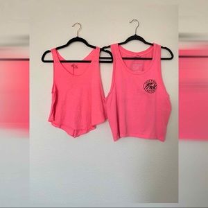 TWO Victoria’s Secret PINK Crop Tanks!